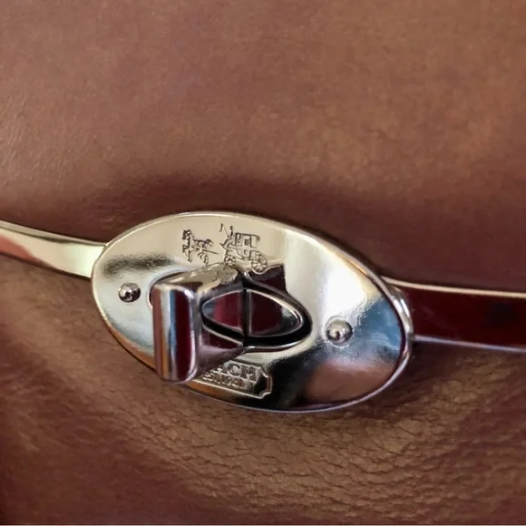 ❌SOLD❌ Coach Madison Metallic Leather North South Satchel 25175 - Picture 5 of 11